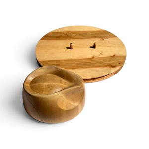 Holz-Blockset für Fedora- und Cowboyhüte: Handgefertigtes Hutmacherzubehör zum Basteln von Cowboy- und Krempenhüten