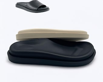 DIY Sandal Sole: Durable Rubber Outsole for Handmade Shoes (US 6-11 / EU 36-41)