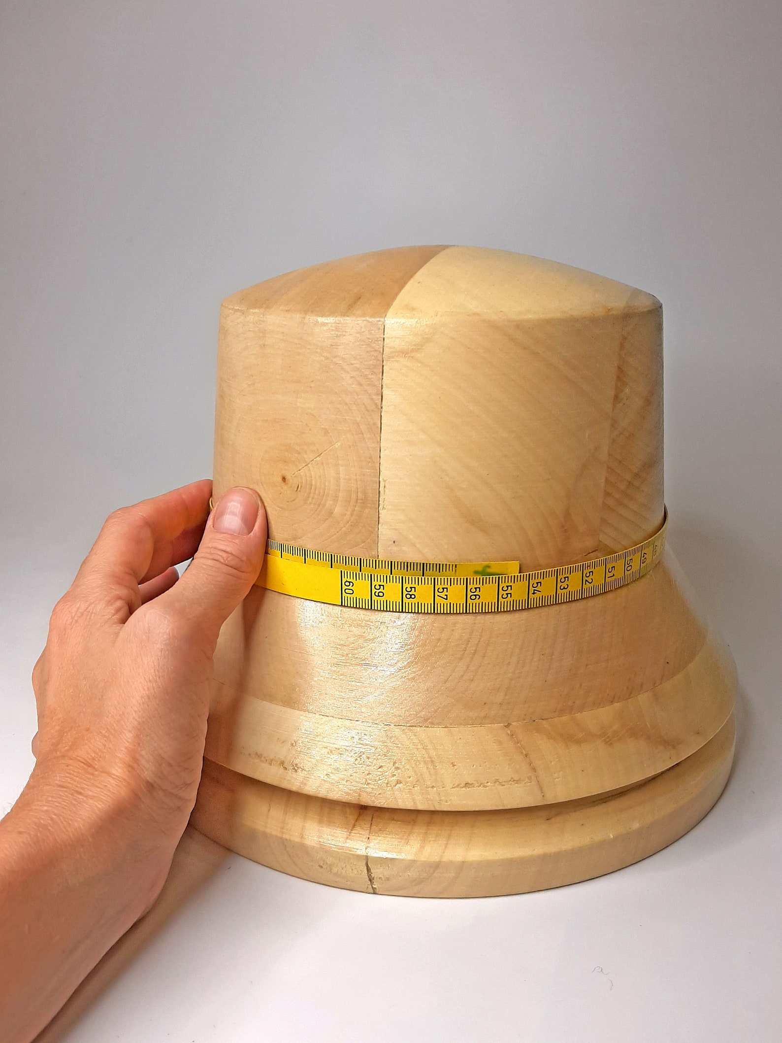 Wood Hat Blocks Round Crown Block Bucket Hat Block Hat Mold Etsy