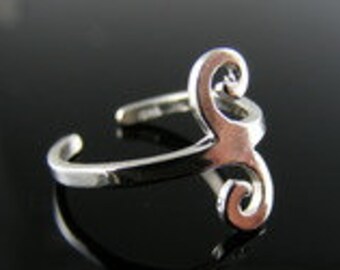 5697 Sterling Zilveren Teen Ring Maat 2.75