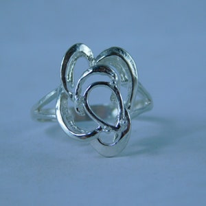 6776 Sterling Silver Ring Setting, 9x5 Pear Faceted, Size 7 [Free Shipping & Sizing]