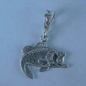 6769 Sterling Silver Bass Pendant