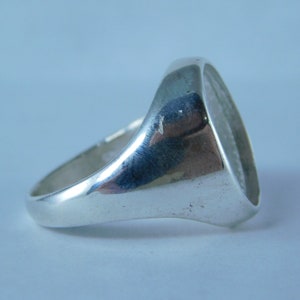 6819 sterling zilveren ringinstelling, 16x12 ovale cabochon, maat 8,75 [gratis verzending en maatvoering]