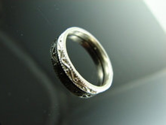 5914 Ring Band Setting Sterling Silver Size 9, Free Sizing and