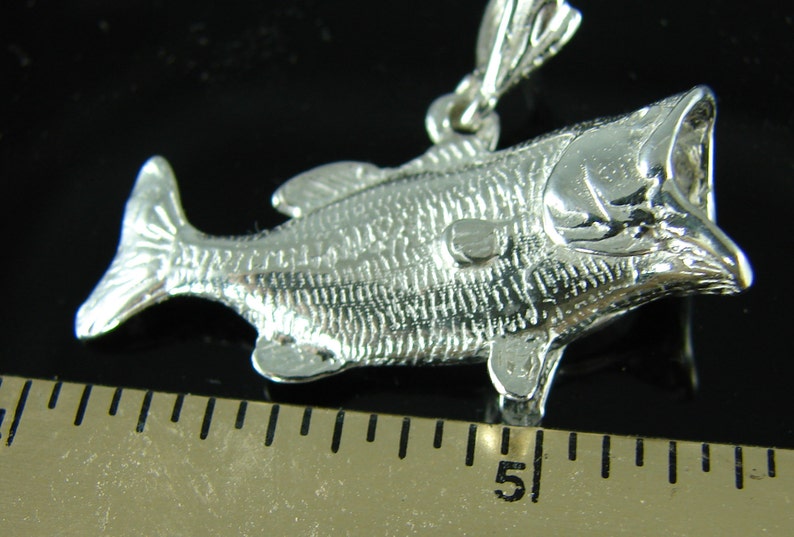 sterling silver D6202 Bass pendant
