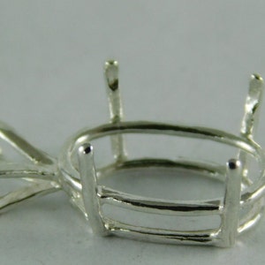 6583 Sterling Silver Pendant, 10x8 MM Oval Setting
