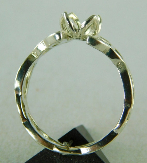 6456 スターリングシルバー フィリグリー リングセッティング、5.5 mm