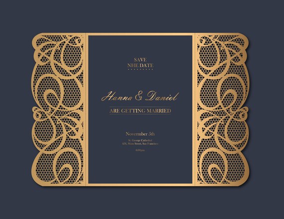 Download Files Cricut Cutting Machines Ornamental Laser Cut Gatefold Wedding Invitation Card Template Cdr For Silhouette Cameo 5 7 Svg Digital Art Collectibles Deshpandefoundationindia Org
