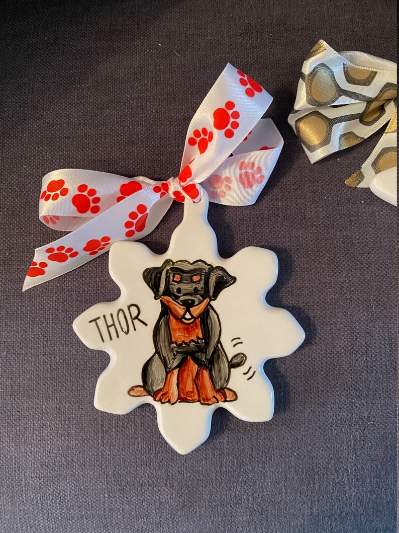 Custom Dog & Cat Portrait Ornaments Personalized Dog and Cat Etsy