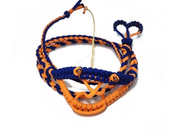 48"(24")Smiling Sling Blue And Glow In Dark Orange