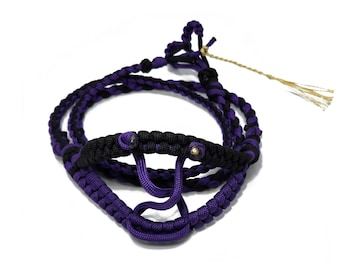 48"(24") Smiling Sling Purple And Black