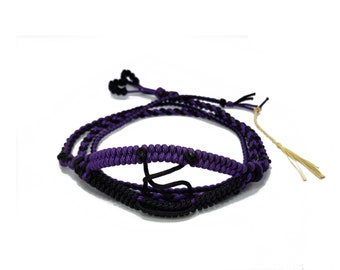 60" Smiling Slim Sling Black And Purple