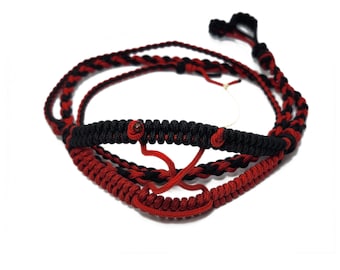 55" Smiling Slim Sling Black And Red