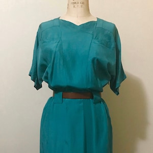 Elisabeth Spearmint 60's Day Dress Size 12 Australian