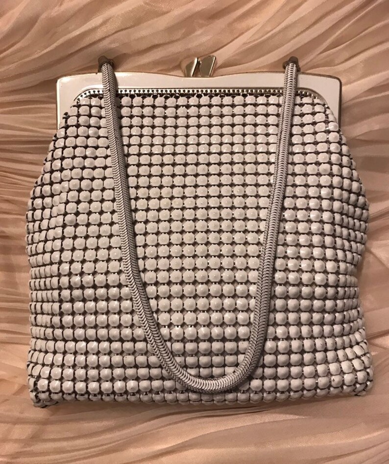 Glomesh Evening Bag White Made In Australia 1970s/80s | Etsy