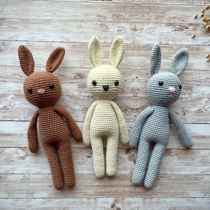 handmade crochet woodland animals toy big stuffed reindeer wolf bunny fox bear long legs arms doll nursery decor primitive style image 4