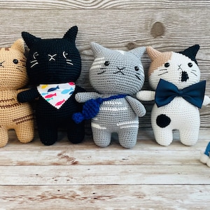 Crochet Chubby Cat Plushie, Cute Stuffed Toy image 8