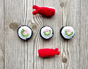 crochet sushi play for cat toys with catnip  and rattle funny unique handmade kittens toys cat kickers puch gifts busy cat