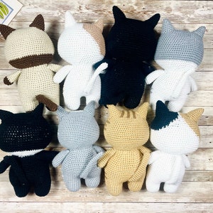 Crochet Chubby Cat Plushie, Cute Stuffed Toy image 5