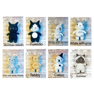 Crochet Chubby Cat Plushie, Cute Stuffed Toy image 2