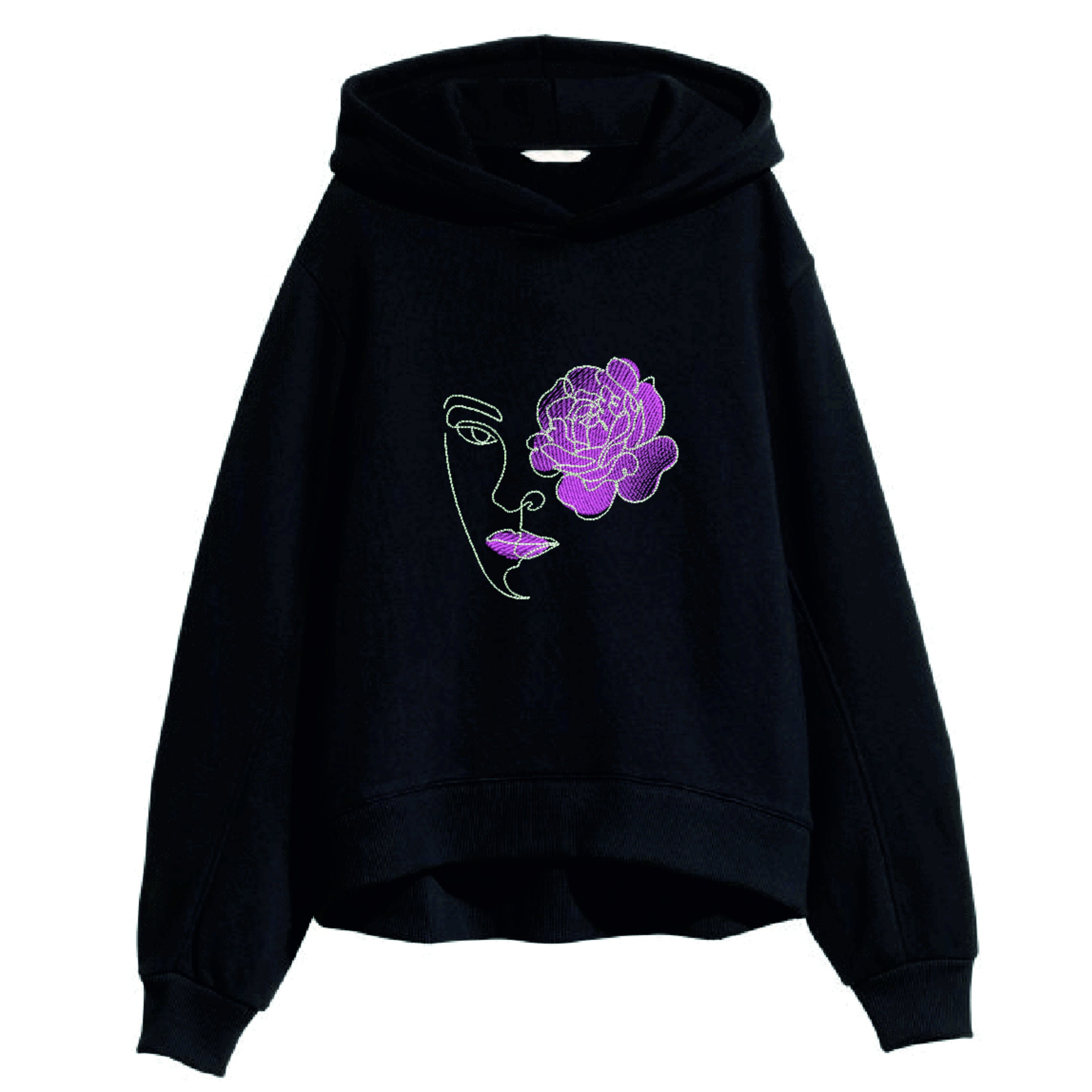 Woman with flower machine embroidery design one line art  etsy Woman with flower machine embroidery design one line art  etsy