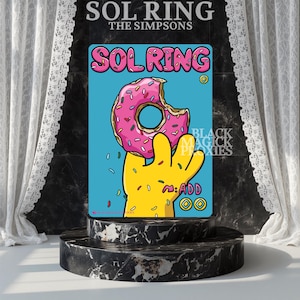 Sol Ring MTG Proxy | Simpsons Donut Alternate Art Magic Card | Funny Commander Proxy | Premium Printed EDH Card