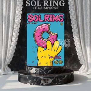 Sol Ring MTG Proxy | Simpsons Donut Alternate Art Magic Card | Funny Commander Proxy | Premium Printed EDH Card
