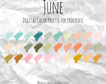 June Color Palette for Procreate (Digital Download)