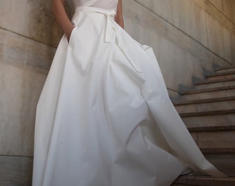 long white formal skirt
