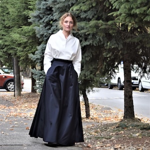 Breeze black taffeta skirt long taffeta skirt long black skirt maxi black skirt event long skirt wedding skirt wholesale