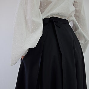 Black Skirt/long Skirt/ Floor Length Skirt/maxi Skirt/black Cotton ...