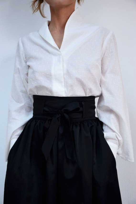 formal skirt with pockets
