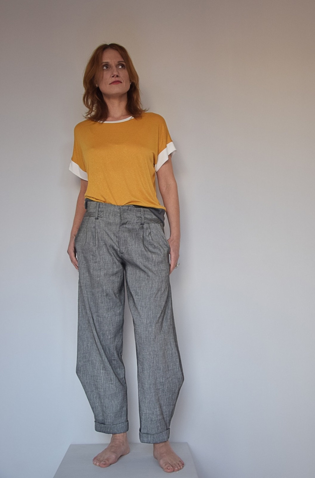Linen Grey Trousers main image 0
