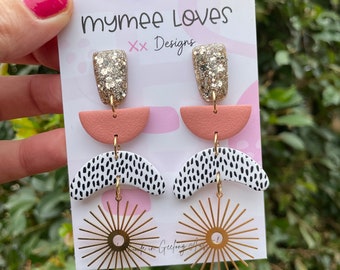 Speckles- NEW Polymer clay Earrings                 Mymee loves designs