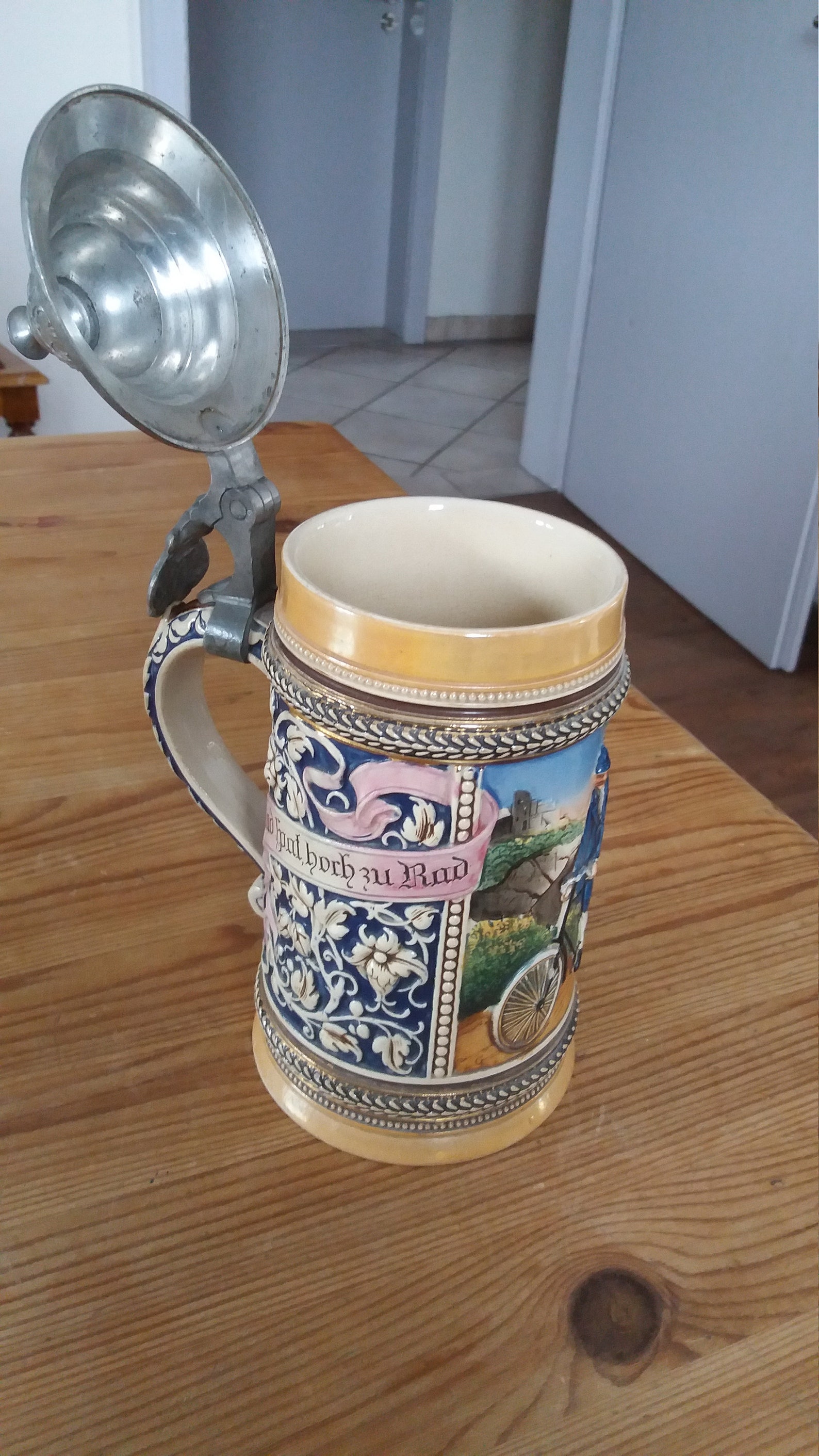 Beer Mug With a Tin Lid Etsy