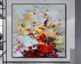 Arte contemporáneo, arte mural de lienzo extra grande, pintura grande original, pintura abstracta, pintura al óleo de arte original, arte abstracto