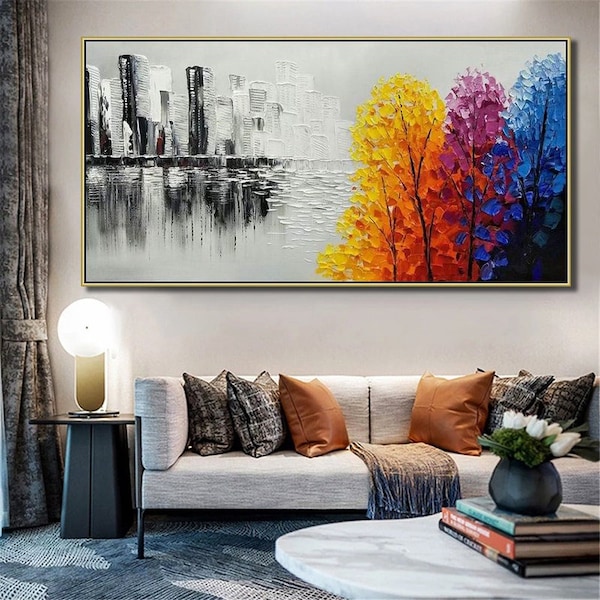 Extra große Leinwand Wandkunst, Original großes Gemälde, große abstrakte Kunst, zeitgenössische Kunst, abstrakte Malerei, handgemalte Strukturkunst