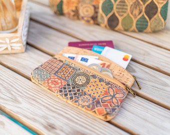 Large vegan cork wallet | lightweight, soft and durable