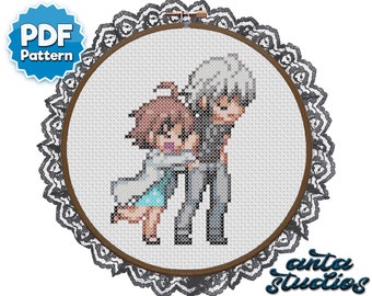 A Certain Scientific Railgun Magical Index Accelerator and Last Order Cute Anime Cross Stitch Pattern (Instant Download PDF)