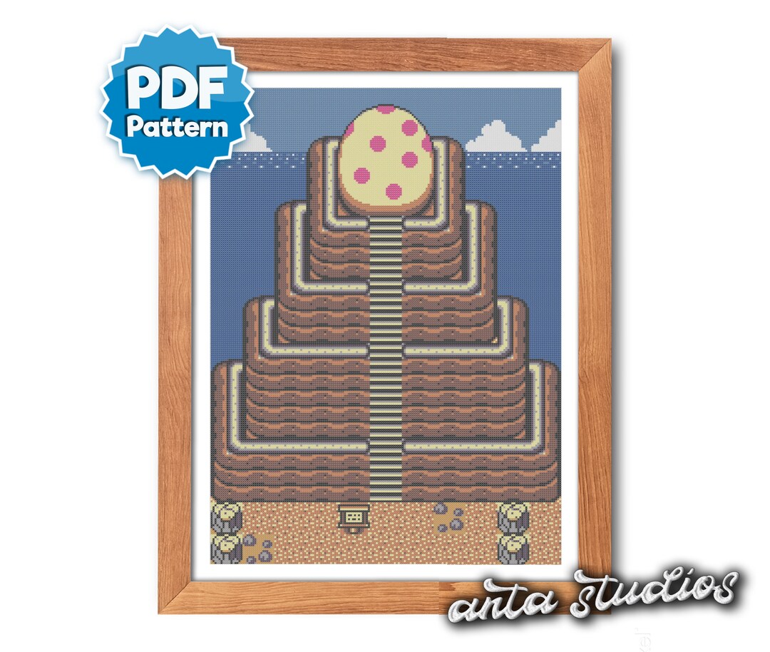 Legend of Zelda Link's Awakening Wind Fish Egg Gaming Cross Stitch