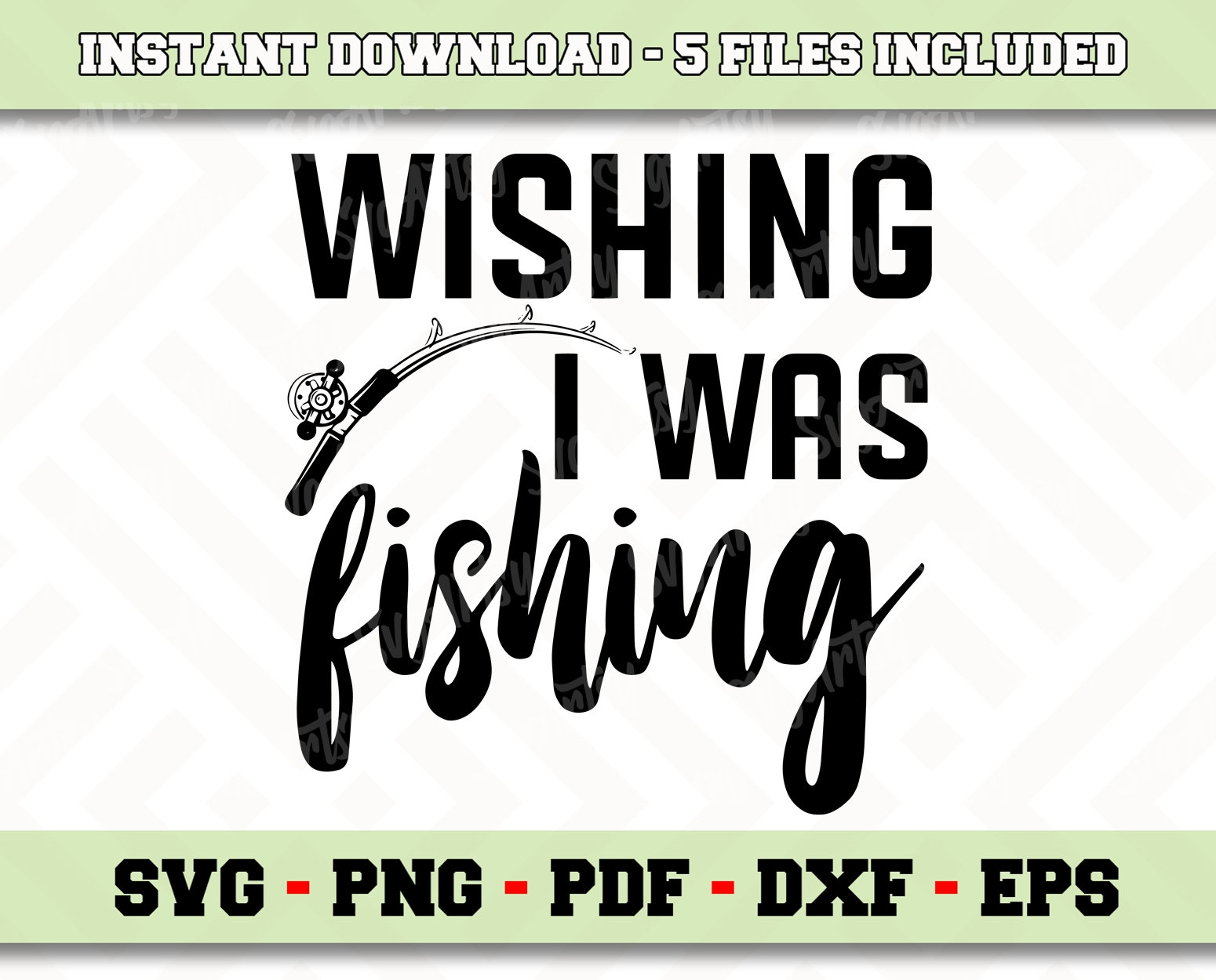 Download Wishing I Was Fishing Svg File Instant Download Fishing Svg Etsy
