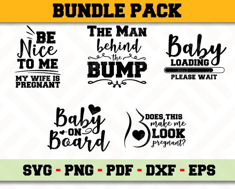Download Pregnant SVG BUNDLE 5 Designs Pack Instant Download Files ...