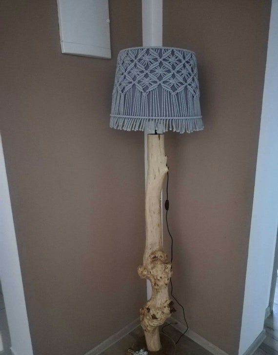 macrame table lamp