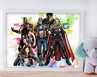 Avengers Printable Etsy Avengers Printable Etsy