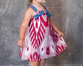 ikkat frocks for babies