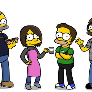 Ritratti personalizzati di Simpsons