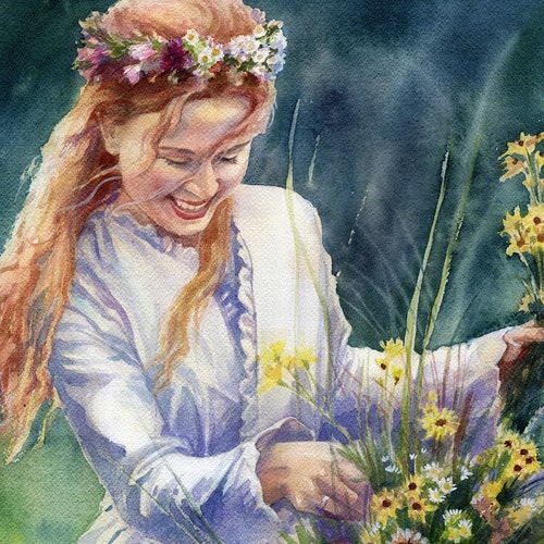 Custom Watercolor Portrait of Baby Girl. Gift for shops a Christening. The First Portrait. Portrait of a child from photo. Unique Gift Idea.
