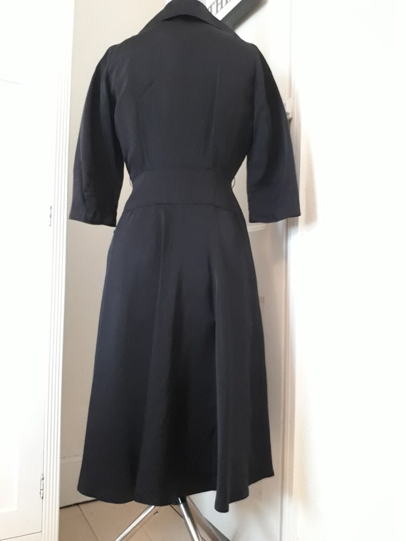 Vintage 1940s Vintage black dress - image 5