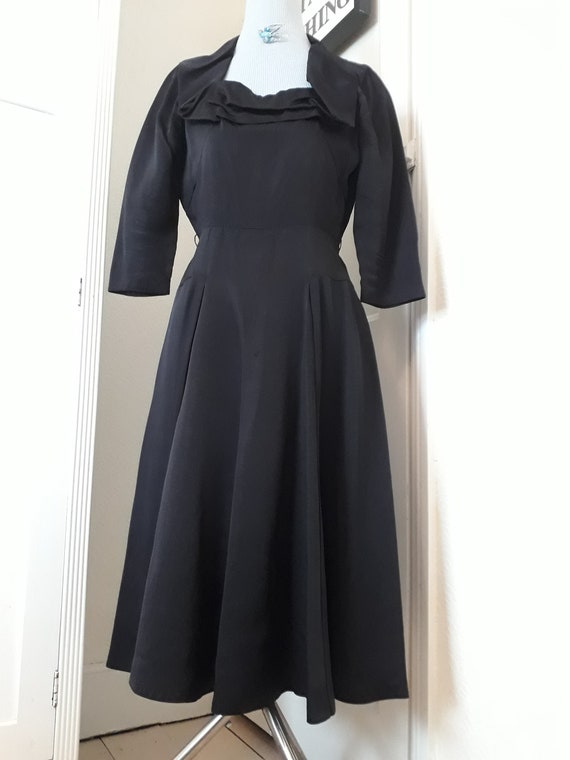 Vintage 1940s Vintage black dress - image 4