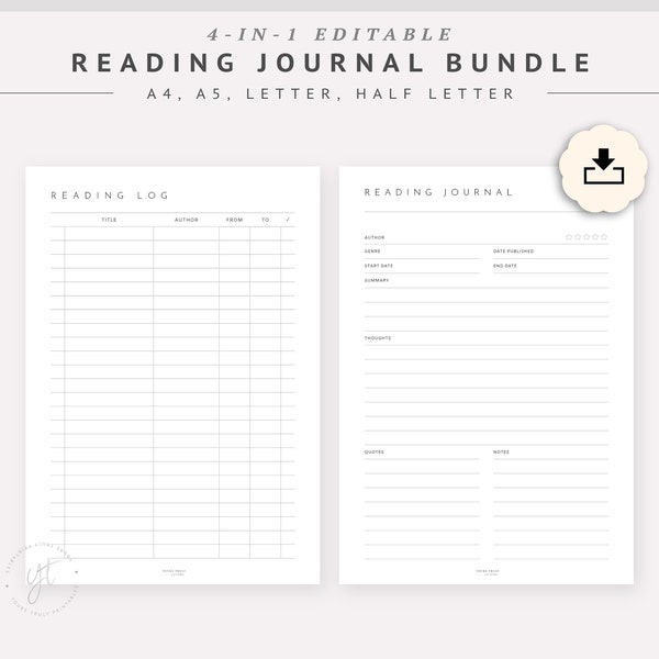 Read Log Template Etsy read-log-template-etsy
